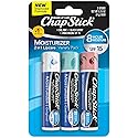 ChapStick Moisturizer 2-in-1 Lipcare SPF 15, Original, Black Cherry, Cool Mint, 3-Pack - Sunscreen Lip Balm with Aloe Vera and Vitamin E, 0.15 Oz Ea