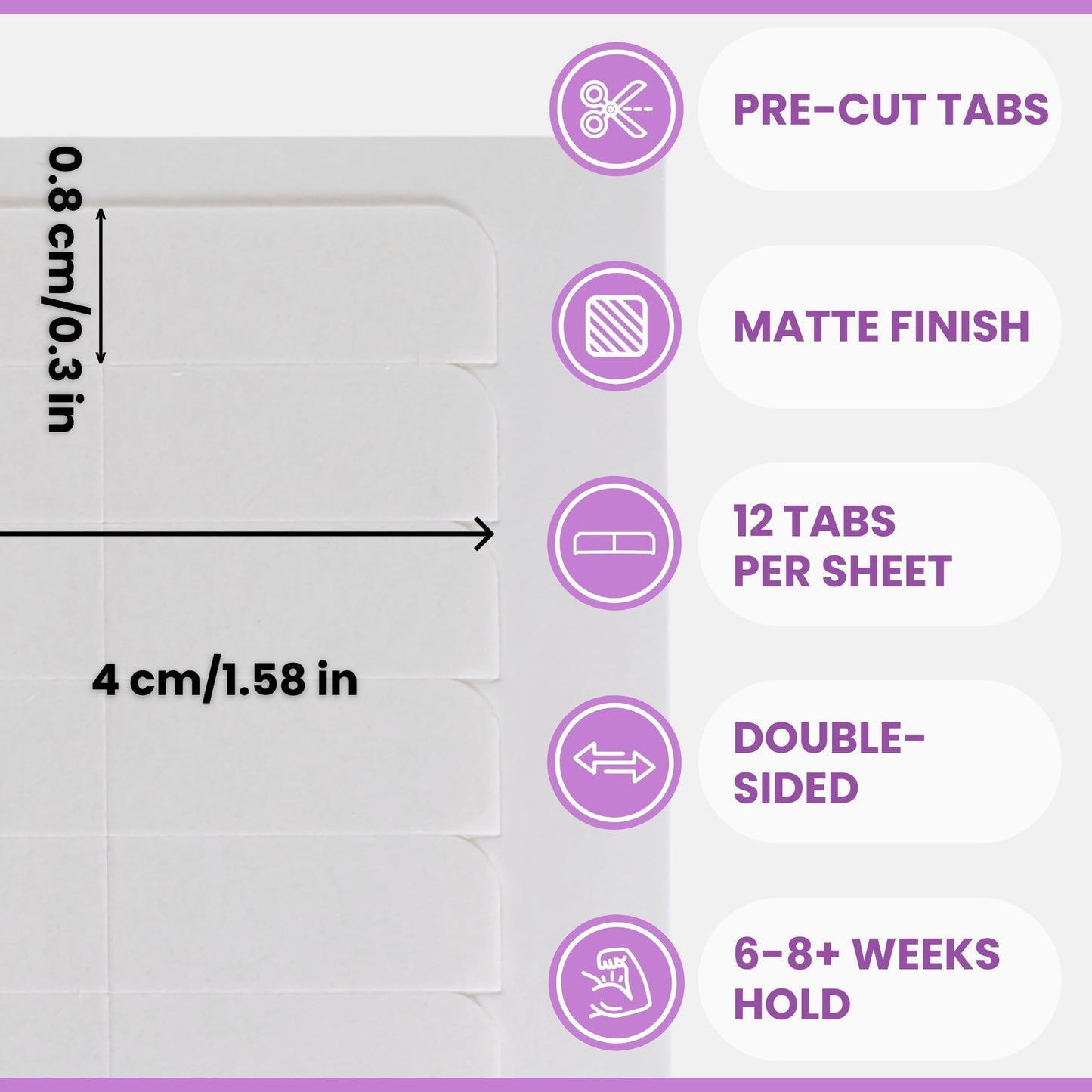 Big Kizzy Extra Hold Double Sided Hair Extension Tape - 600 tabs replacement tape - Strong hold of 6-8+ weeks - Made in USA