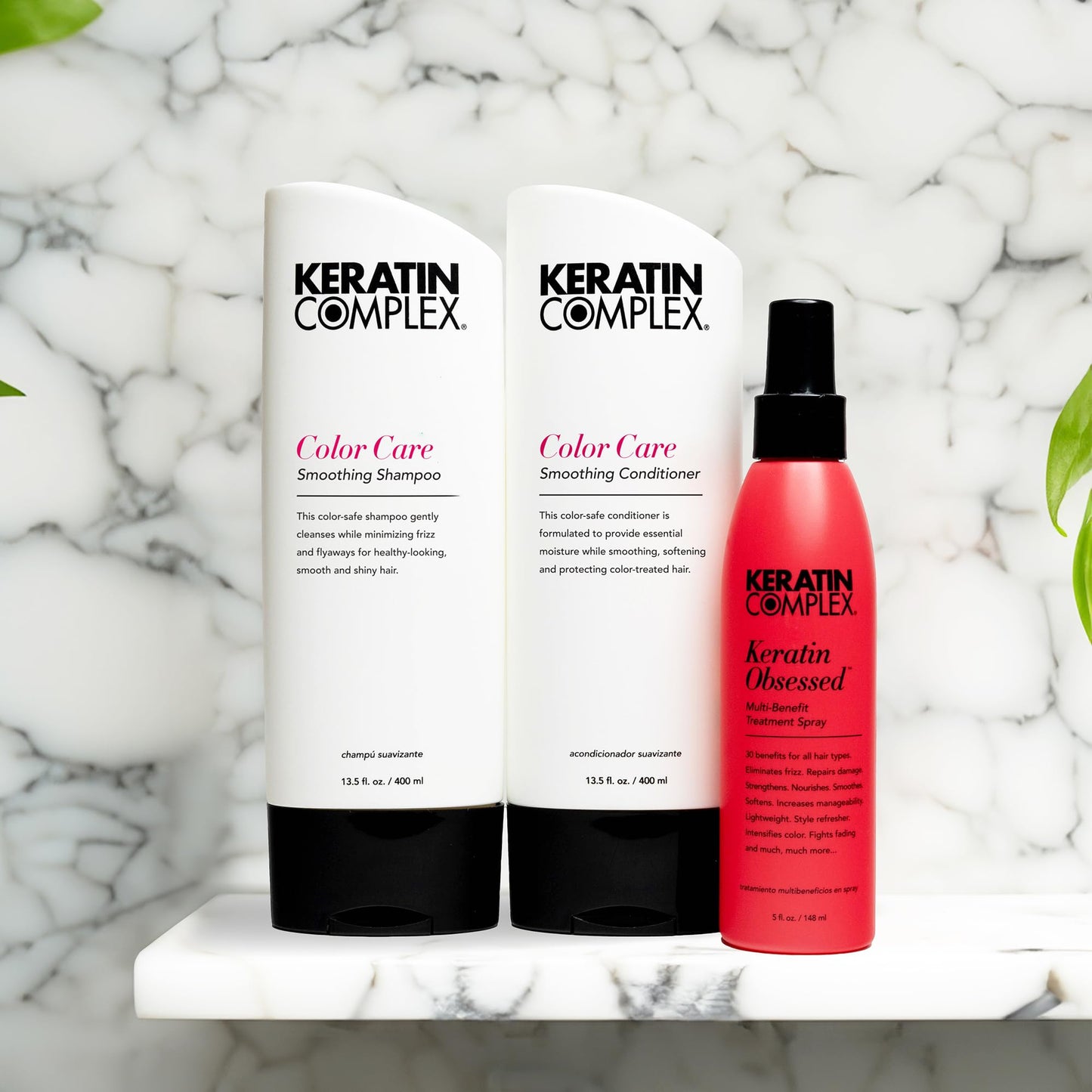 Keratin Complex - KCEXPRESS Treatment Aftercare Kit - Color Care Shampoo, Color Care Conditioner, Keratin Obsessed