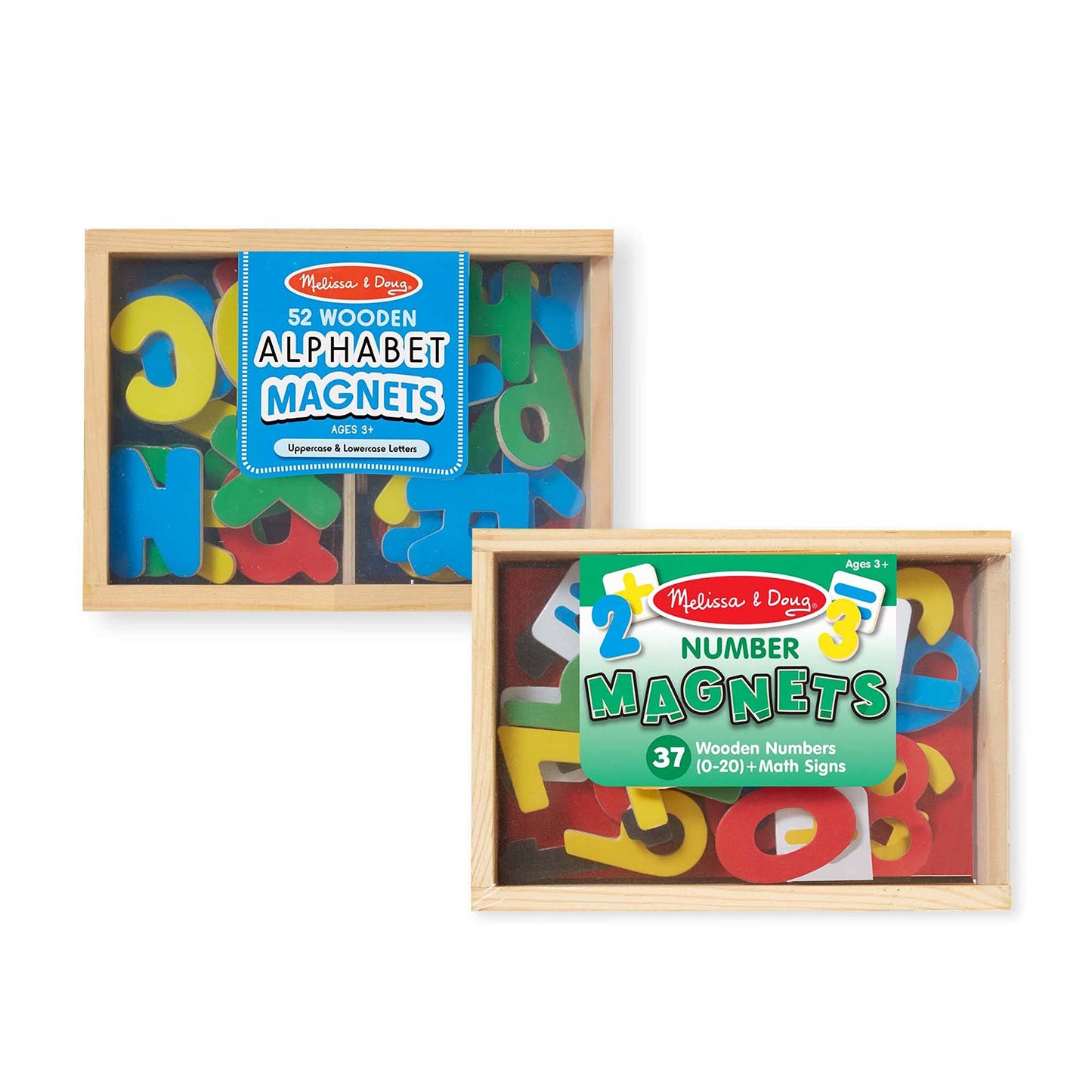 Melissa & Doug Deluxe Magnetic Letters and Numbers Set with 89 Wooden Magnets