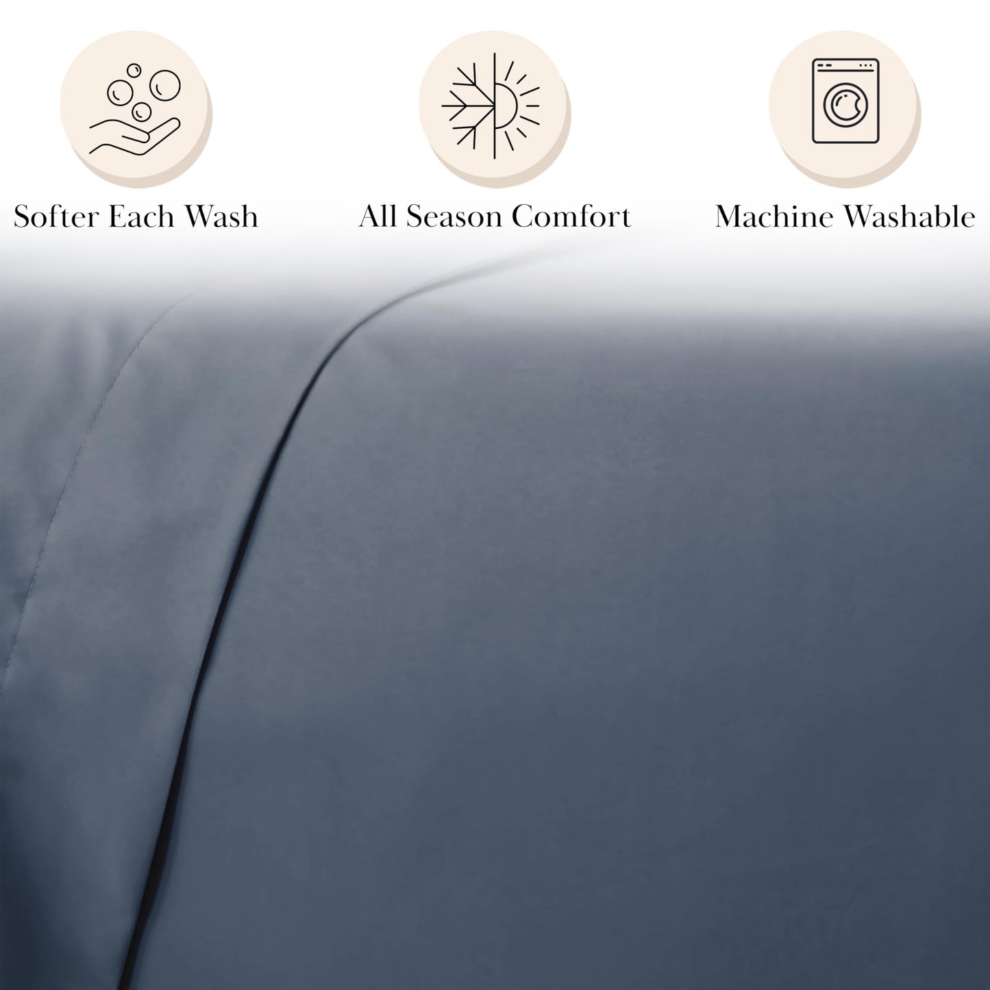 Southshore Fine Living, Inc. 4-Piece Luxury Bedding Set, California King Size Fitted Sheet and Pillow Cases and Flat Sheet, Cal King Sheets Deep