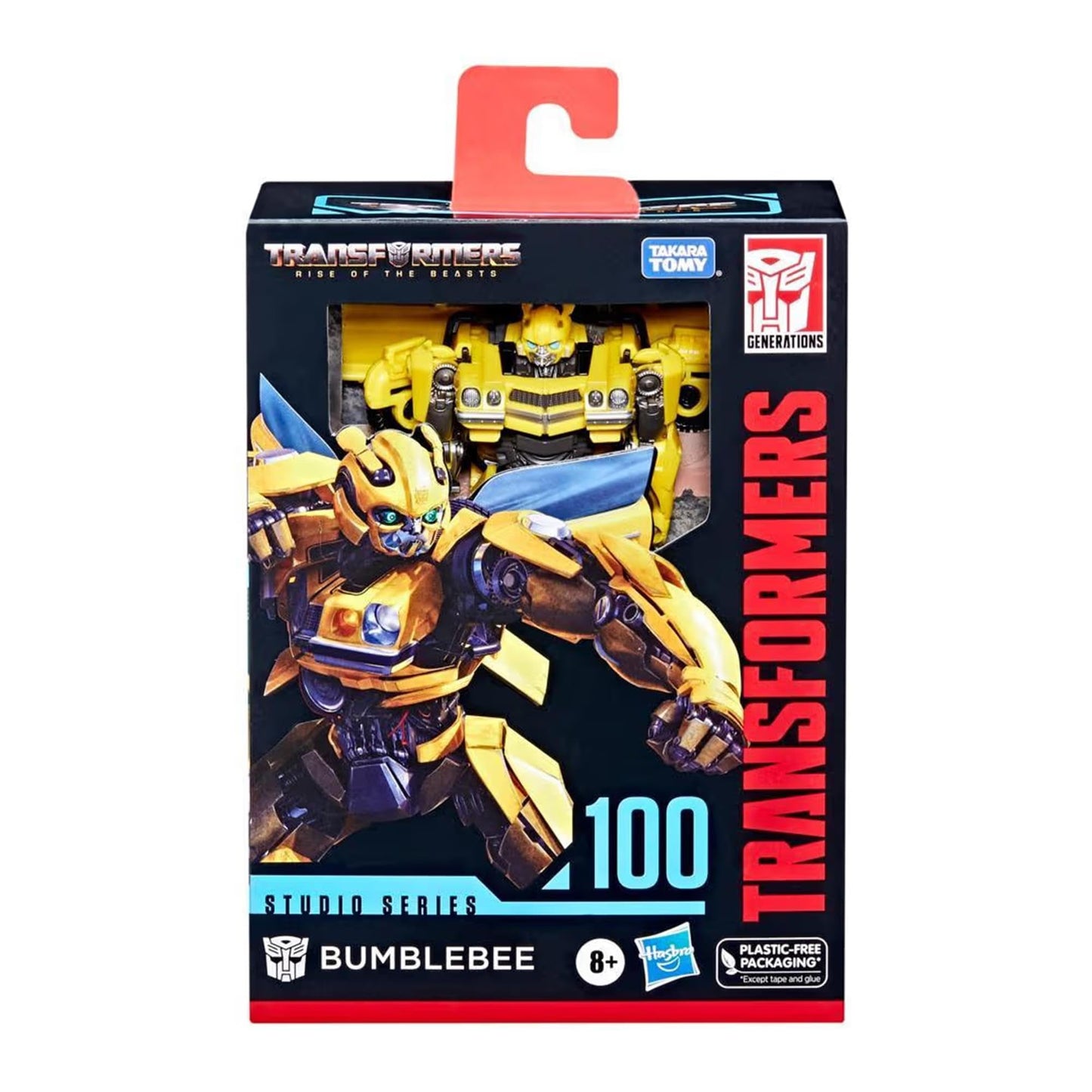 Transformers Studio Series Deluxe Class 100 Bumblebee Toy, Rise of The Beasts, 4.5-inch, Action Figure for Boys and Girls Ages 8 and Up