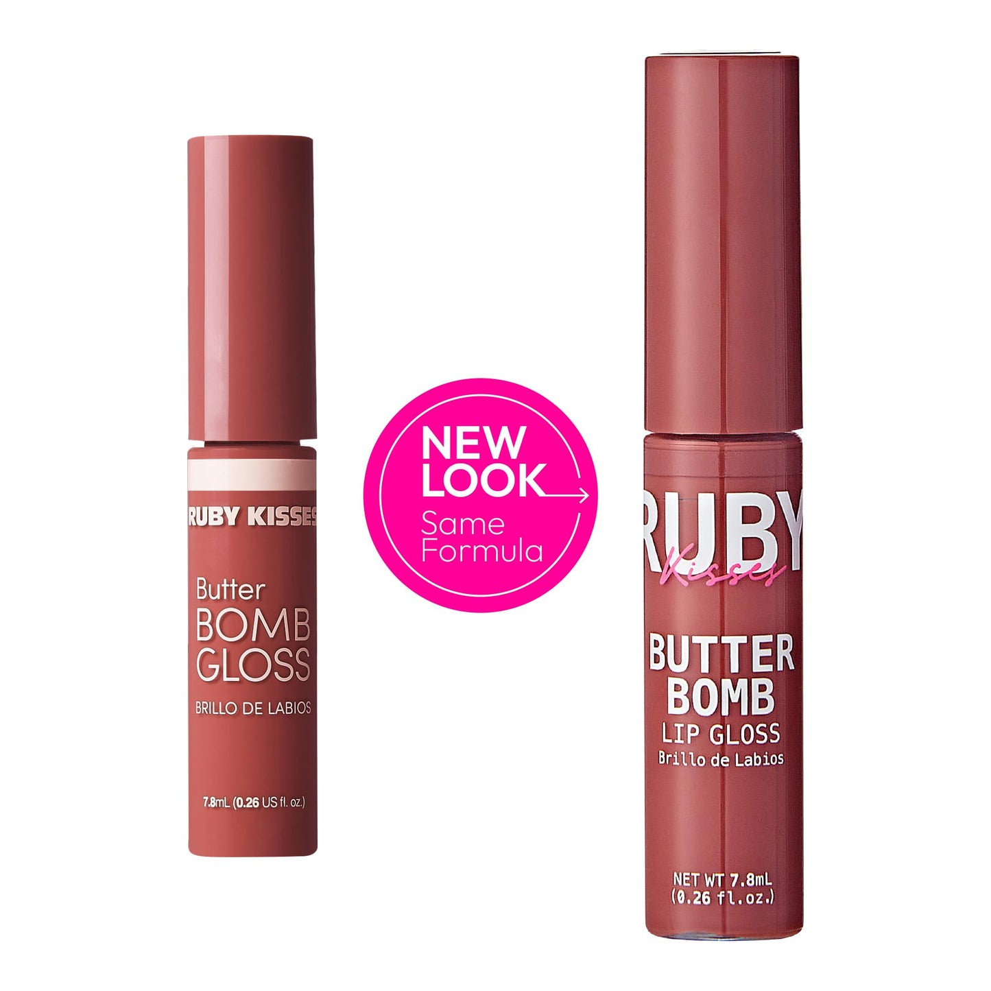 Ruby Kisses Butter Bomb Lip Gloss, High-Shine Non-Sticky Hydrating Plumping