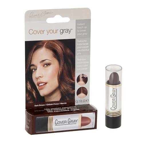 Cover Your Gray for Women Touch Up Stick, Dark Brown, 0.15 oz