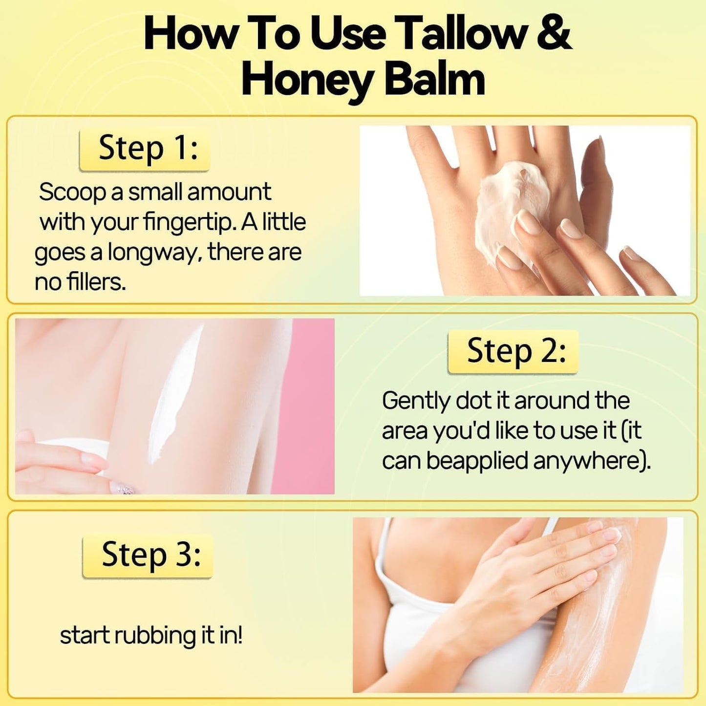 Rezebu Tallow and Honey Balm, Beef Tallow for Skin, Tallow Face Moisturizer Beauty and Personal Care Rezebu