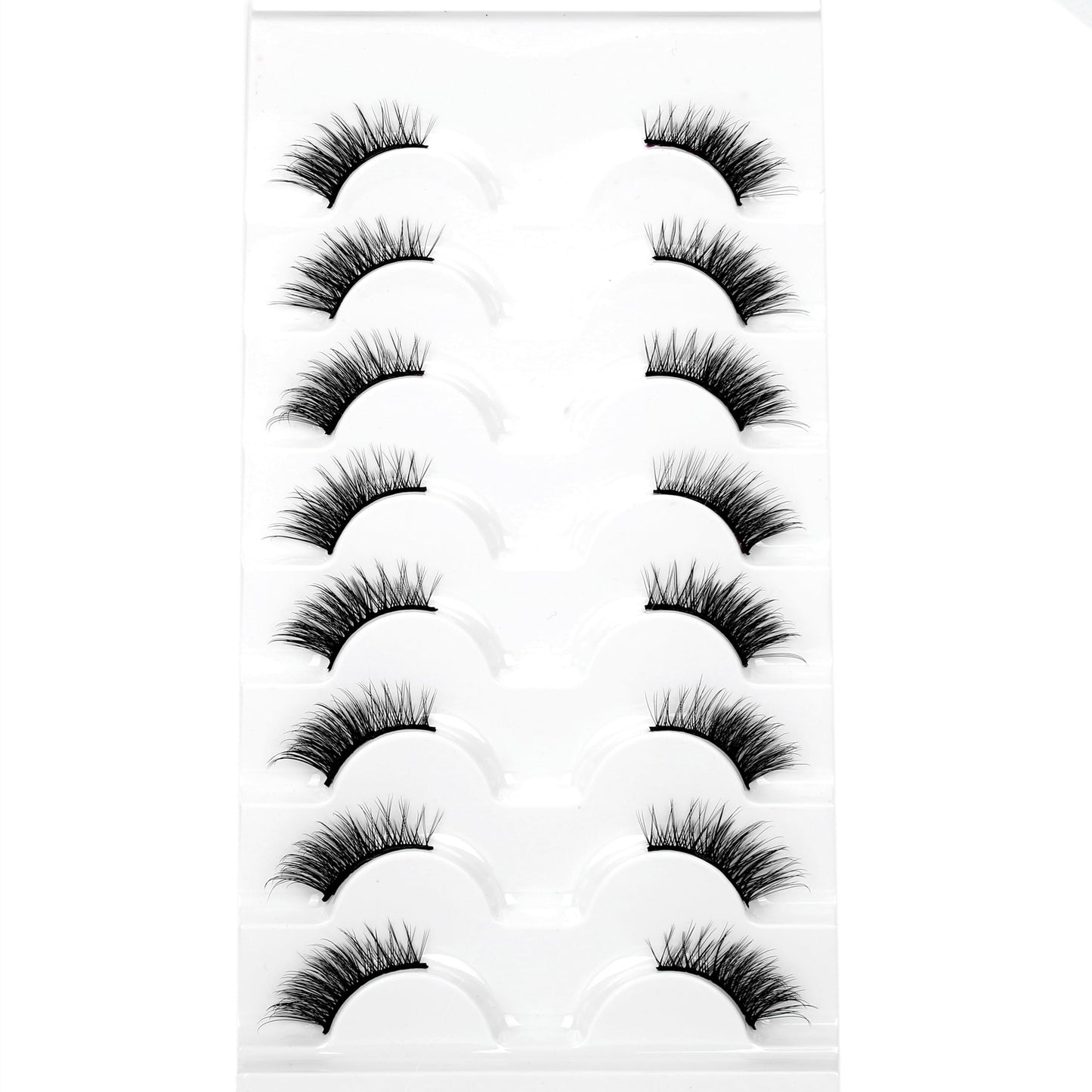 Half Lashes Strips False Eyelashes Fairy Natural Lashes Cat Eye Look Wispy Short Band 3/4 Lashes 8 Pairs Pack Fluffy Volume Small Accent Lash Fake Beauty and Personal Care Pooplunch