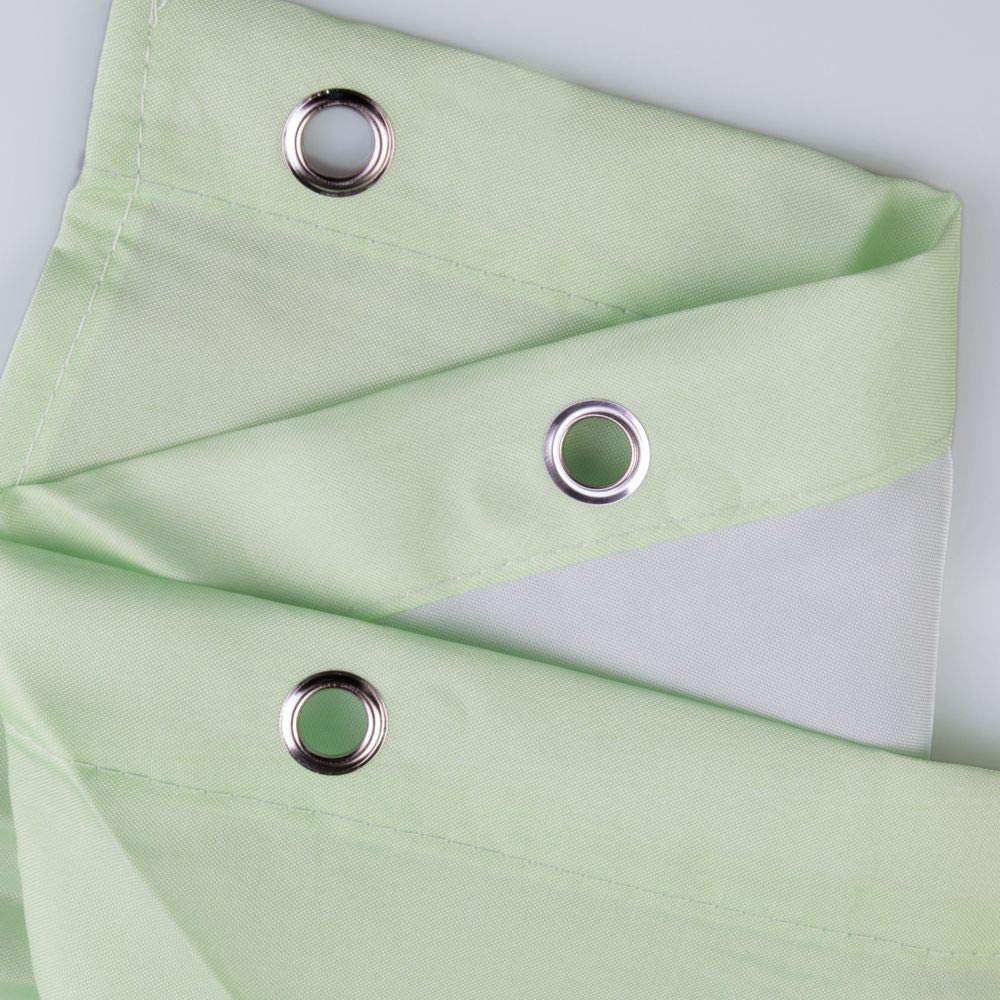 iDesign Thistle Floral Fabric Bathroom Shower Curtain - 72" x 72", Green