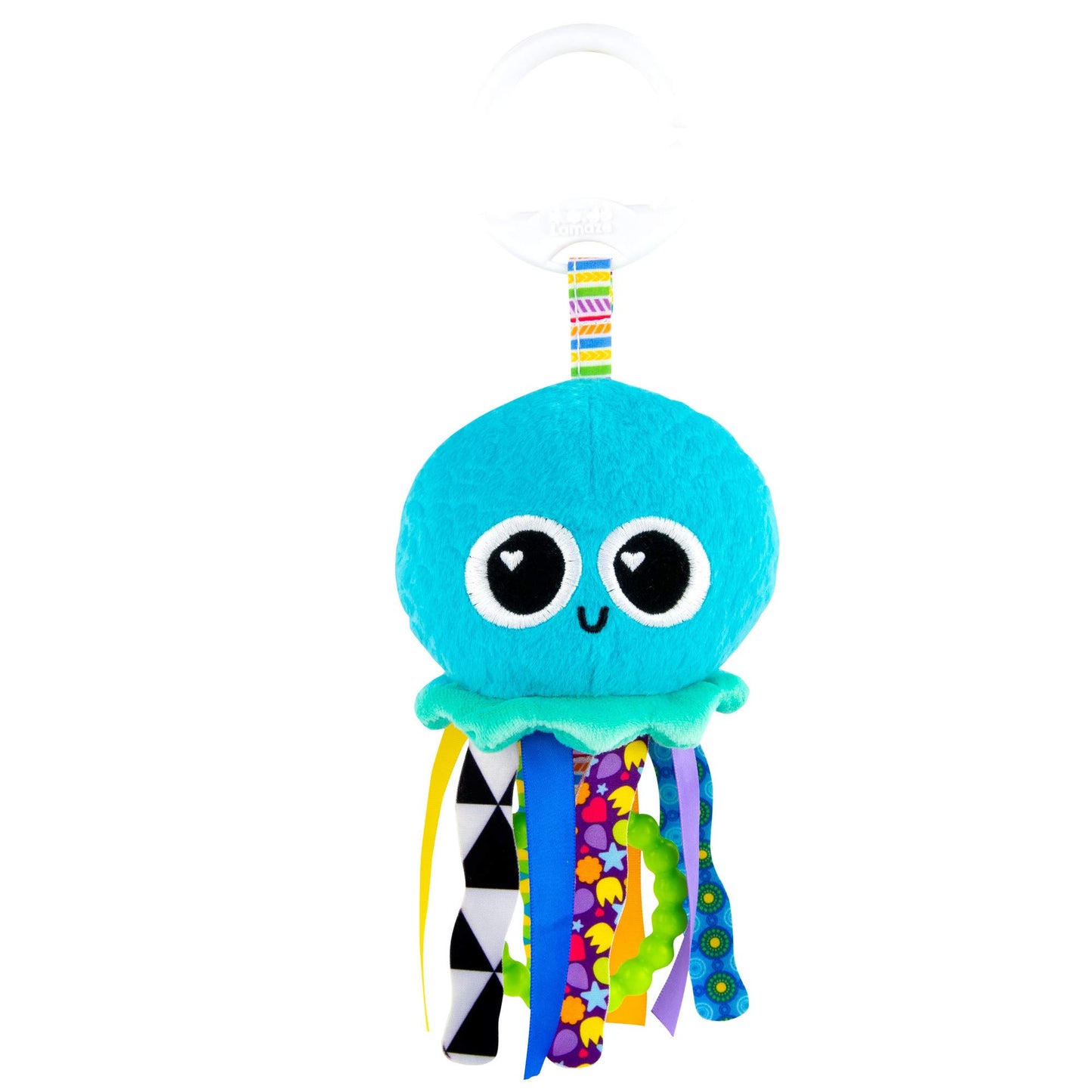 Lamaze Clip On Car Seat and Stroller Toy - Sprinkles The Jellyfish - Tactile Travel Toys for Sensory Development - Baby Sensory Toys - Ages 0 Months…