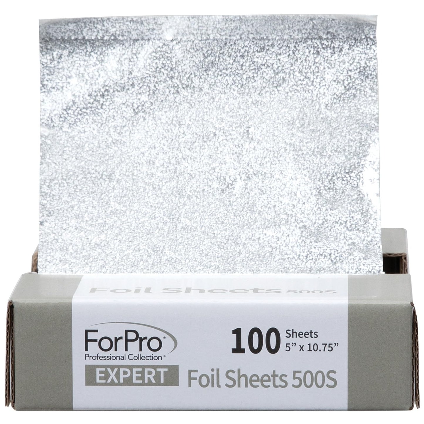 ForPro Expert Embossed Foil Sheets 500S, Aluminum Hair Foils for Color Application and Highlighting Services, Food Safe, Pop-Up Dispenser, 5” W x