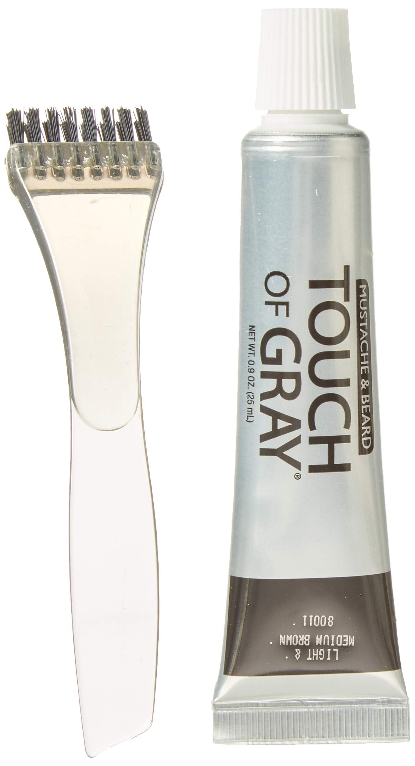 JUST FOR MEN Touch of Gray Hair Color, Mustache & Beard Kit, Light & Medium Brown B-25/35, 1 ea ( Pack of 3)