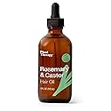 Plant Therapy Rosemary & Castor Oil - 4 oz Hair Treatment for Growth, Shine, Softness, Healthy Scalp & Hair Mask