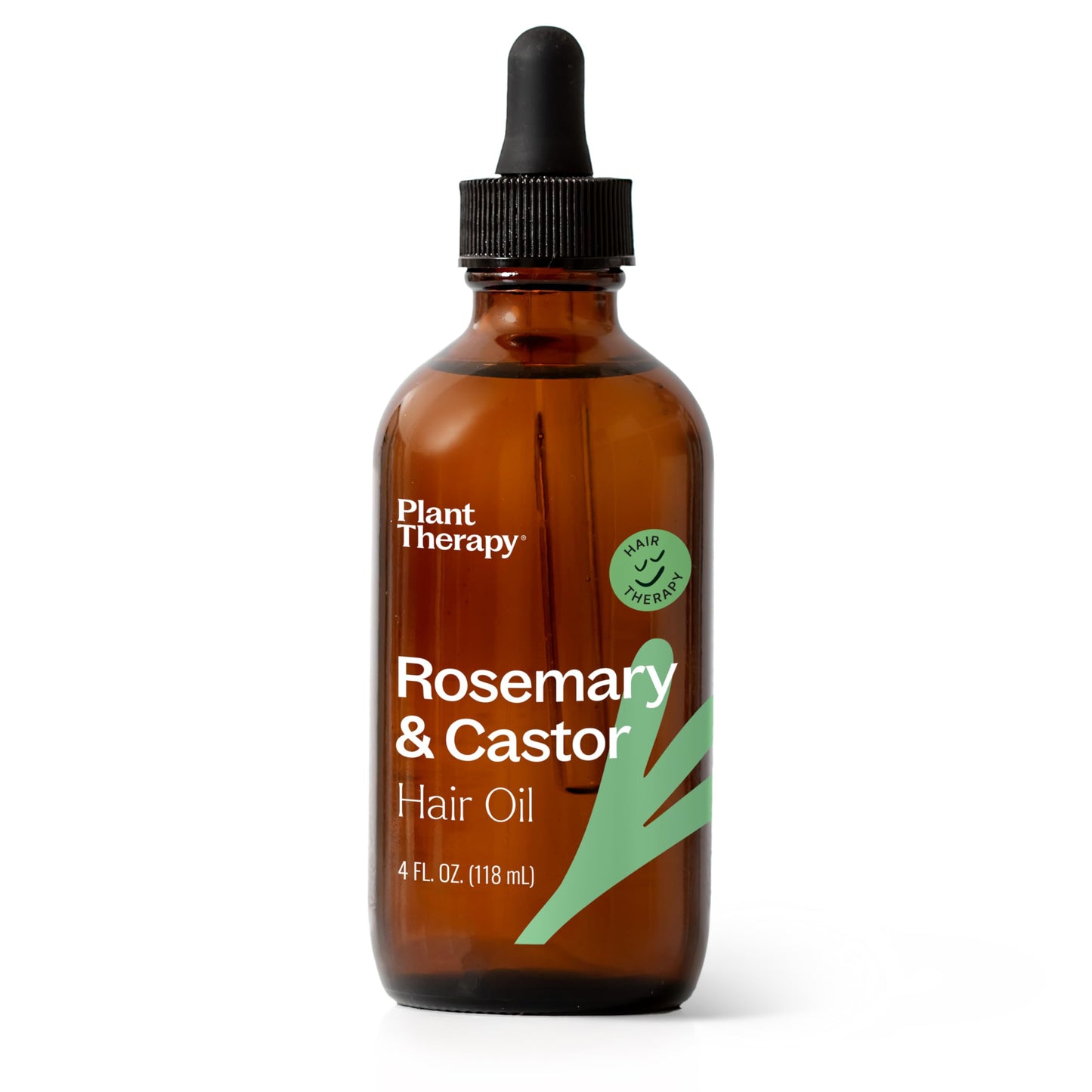 Plant Therapy Rosemary & Castor Oil - 4 oz Hair Treatment for Growth, Shine, Softness, Healthy Scalp & Hair Mask