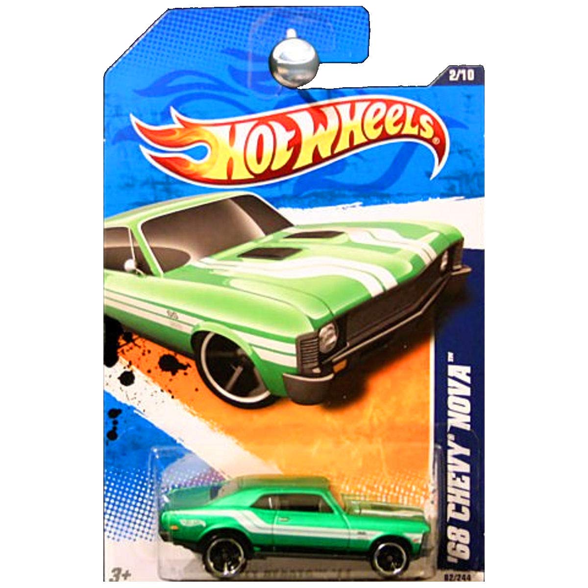 Hot Wheels 2011 68 Chevy NOVA Street Beasts 2 of 10, #82 Green