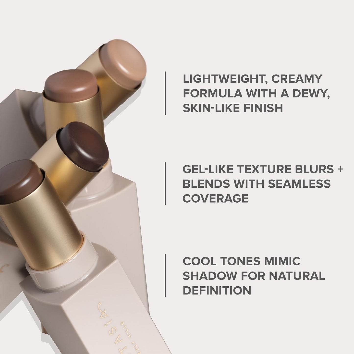 Anastasia Beverly Hills Smooth Blur Contour Stick - High-Pigment Weightless Cream Bronzer Stick for Seamless Contouring & Instant Definition