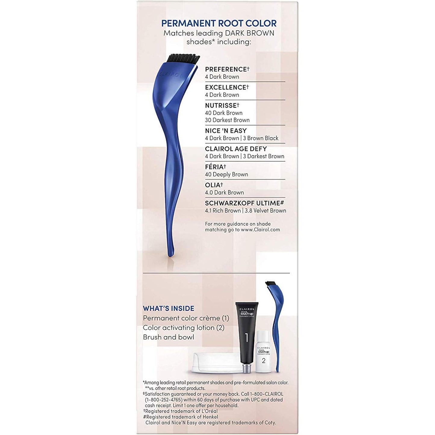 Clairol Permanent Root Touch-Up Kit, Dark Brown 4, 1 Application each (Value Pack of 8)