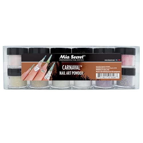 Mia Secret Nail Art Acrylic Powder Carnaval Collection. Beauty & Personal Care Mia Secret