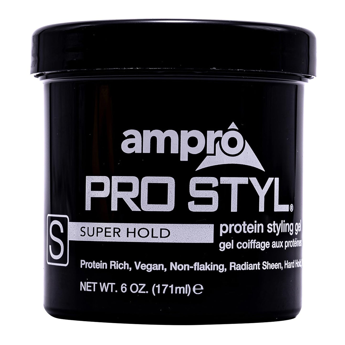 AmPro Pro Styl Styling Gel - Protects and Strengthens Your Strands - Non-Flaking, Alcohol Free, Vegan Formula - Flexible, Touchable Hold for All Hair