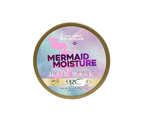 OGX Kandee Johnson Collection Mermaid Moisture Deep Conditioning Hair Mask for Color-Treated Hair, Sulfate-Free Surfactants Moisturizing Treatment