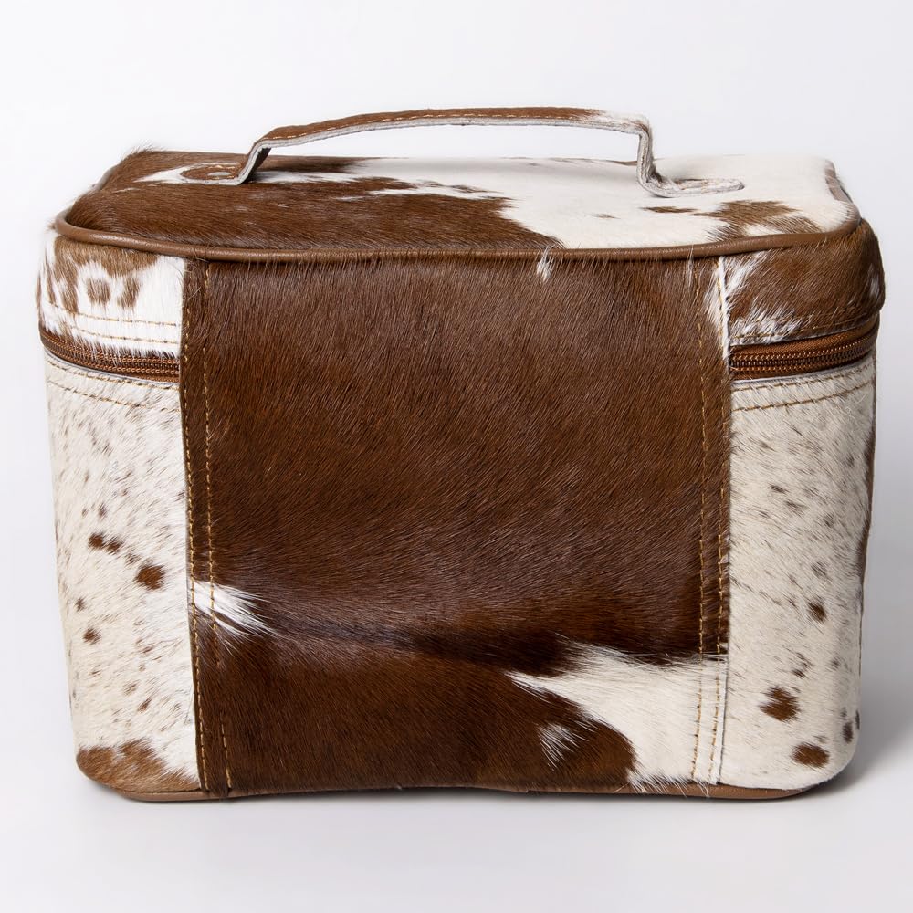 American Darling Jewelry Case Hair-On Genuine Leather Women Bag Western Handbag Purse | for Travel