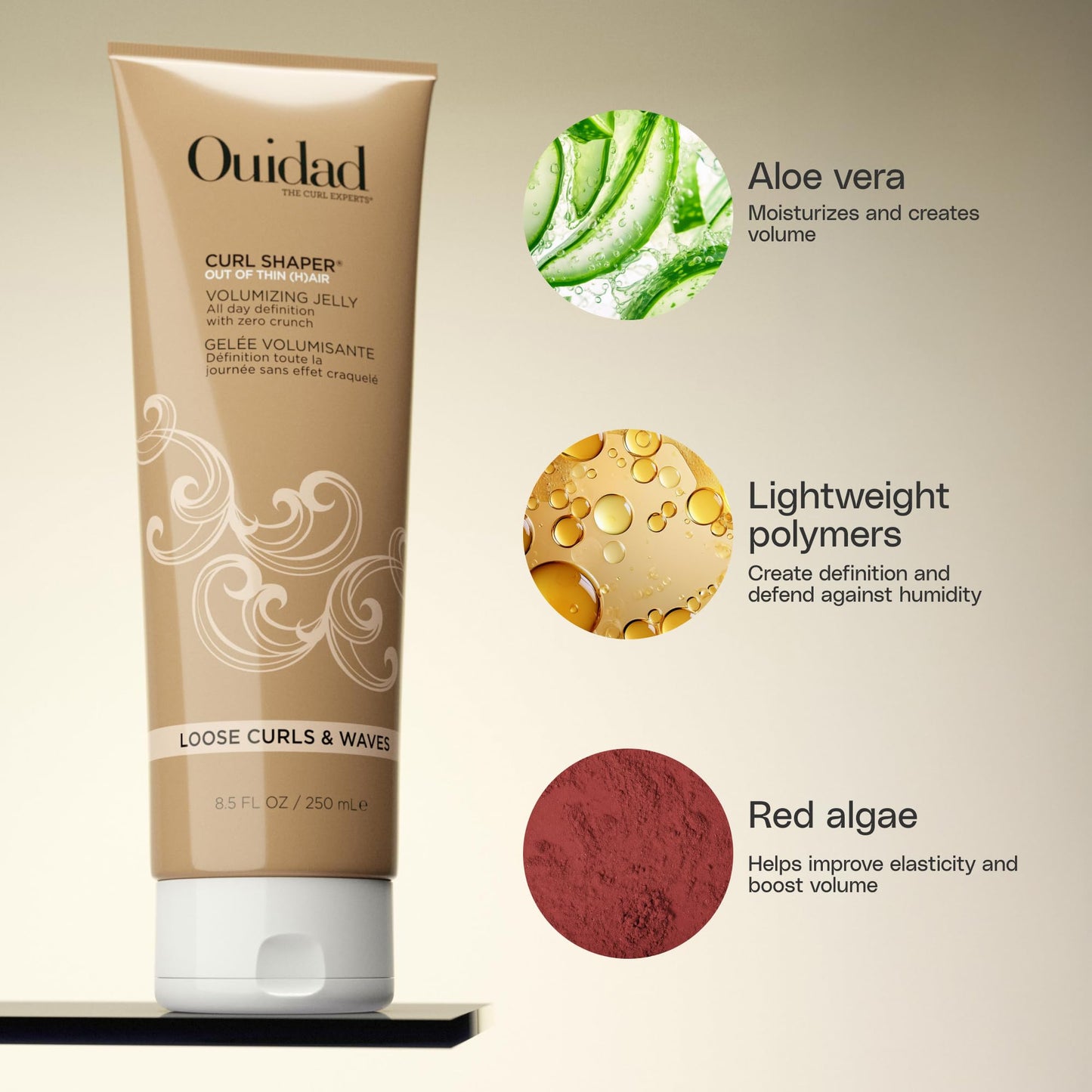 OUIDAD Curl Shaper - Out Of Thin (H) air Volumizing Jelly, 8.5 oz.