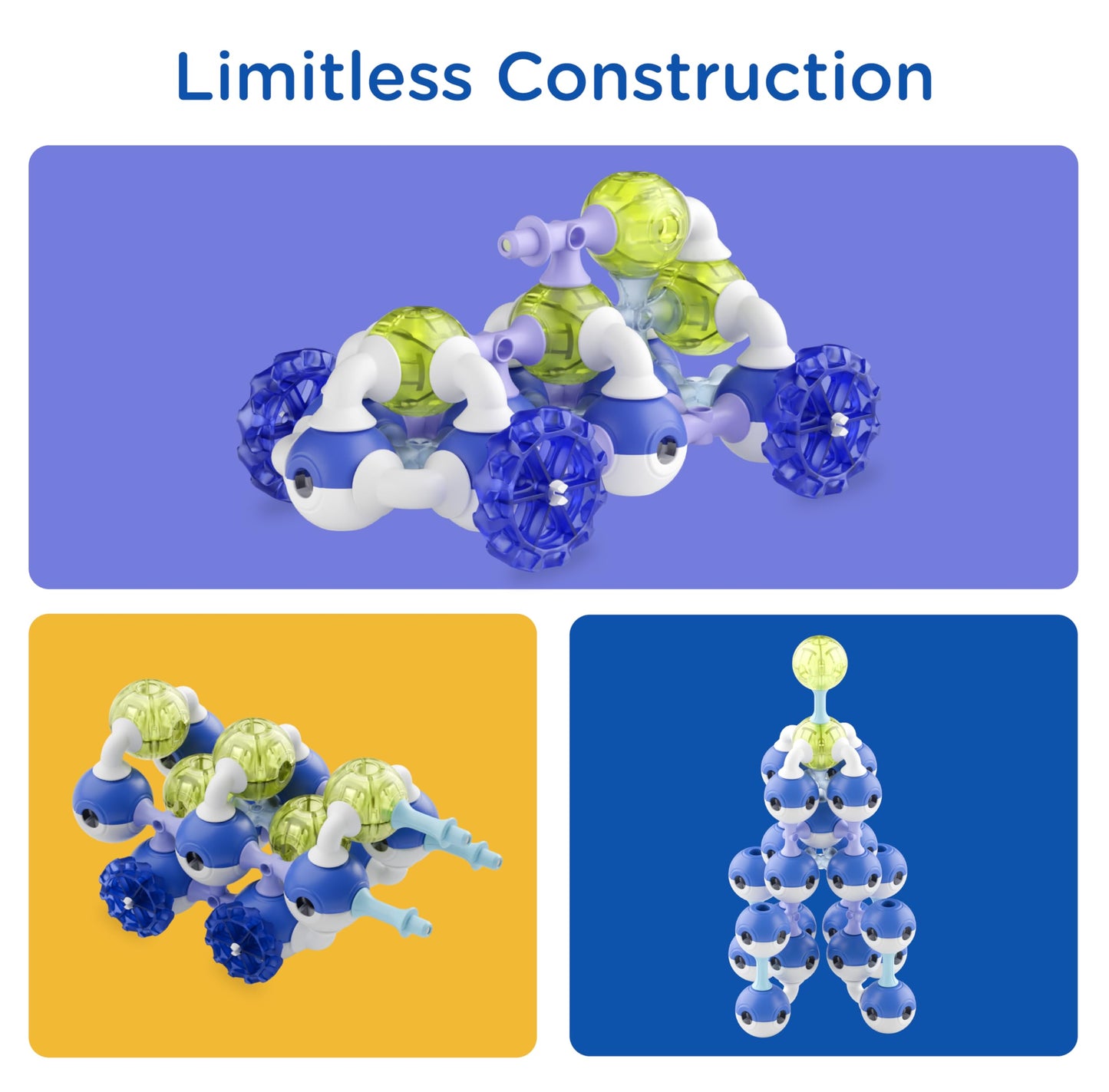 KUB Planet - Magnetic Building Set for Kids, STEM Educational Toys for 3+ Year Old Boys and Girls, Space Planet Blocks