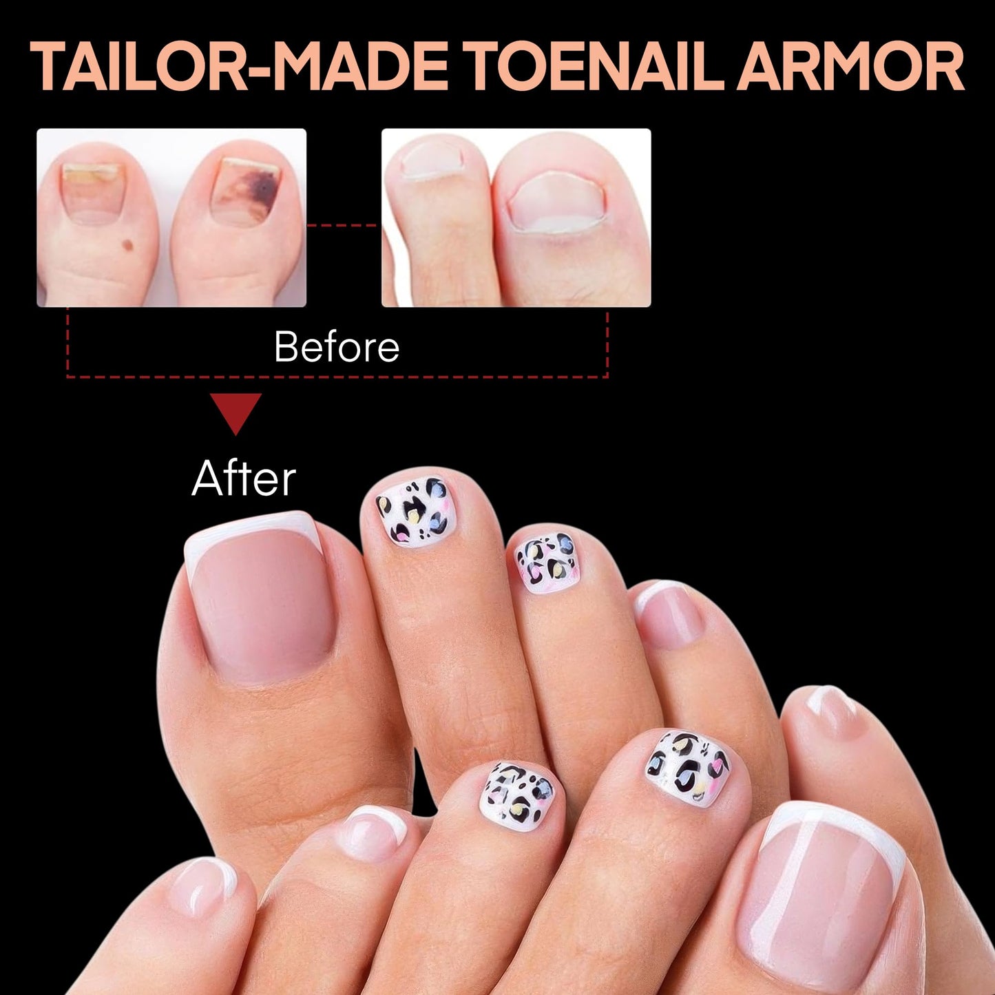 Luckyfairy Square Toe Nail Tips: Full Cover Big Wide Matte Fake Toe Nails 15Sizes Soft Gel Pre-shape Clear Gel Toe Nail Tips Press ons For Nail Beauty and Personal Care Luckyfairy