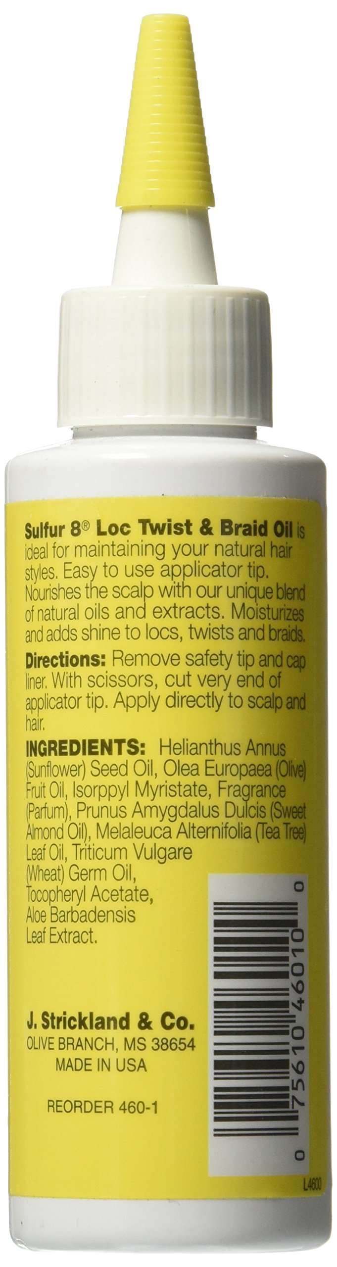 Sulfur8 Loc Twist and Braid Oil, 4 Ounce