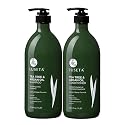 Luseta Tea Tree & Argan Oil Detangling Shampoo & Conditioner Set, 2 x 33.8 Oz