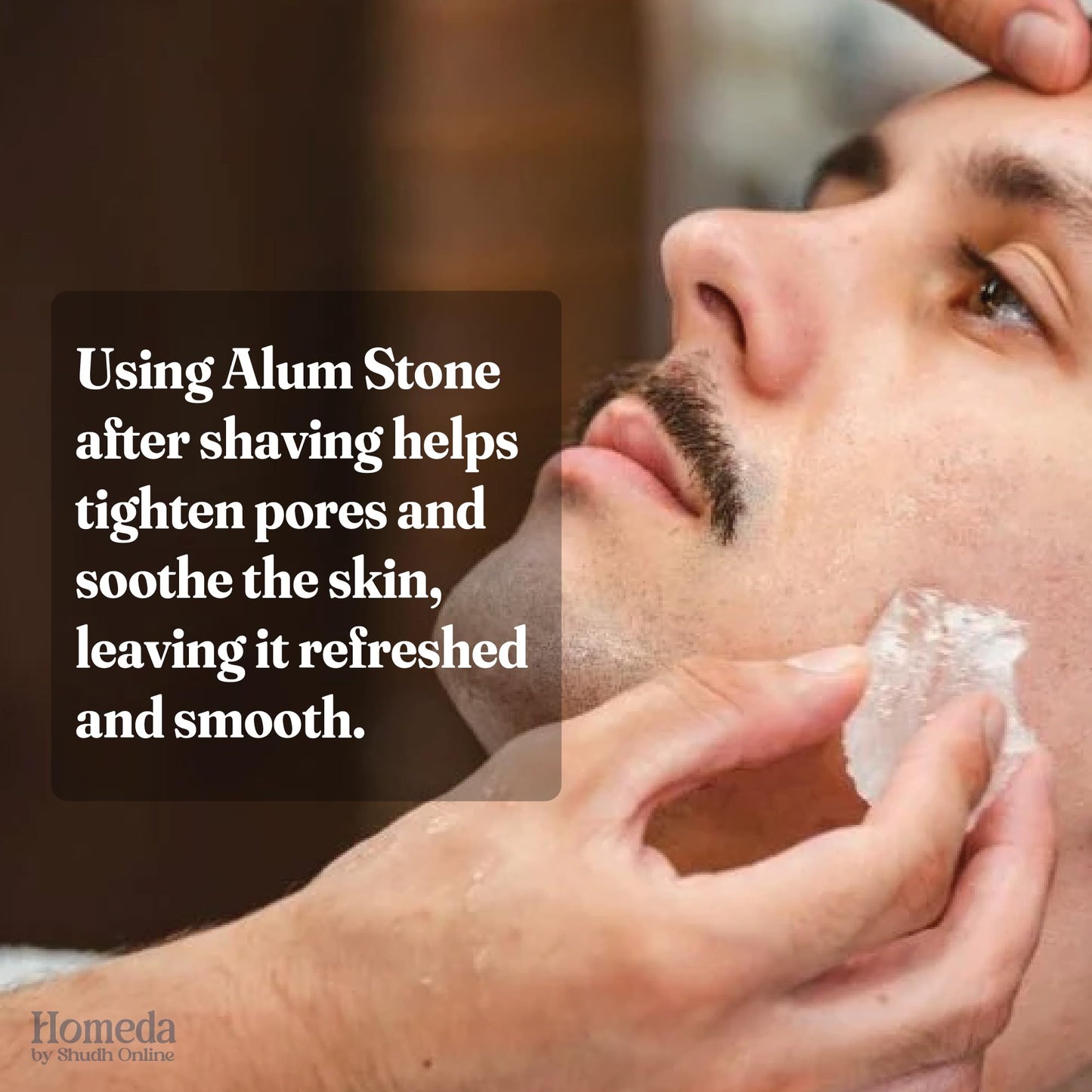 Alum Stone Organic for Face (8.8 oz - 250g) Piedra de Alumbre para Lavado Intimo - Natural Fitkari Stone for Shaving - Phitkari Alum Crystal Rocks Beauty and Personal Care Shudh Online