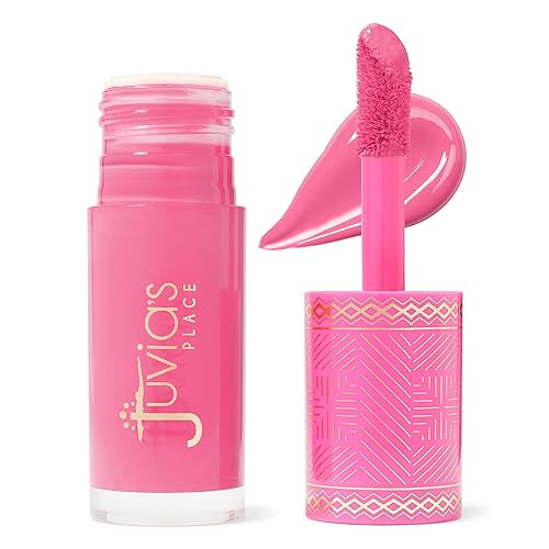 Juvia's Place Blushed Liquid Blush PinkLady - Dewy Tint Cheeks Makeup Glow Pigment Effortless Beauty Long Lasting Cosmetics Soft Creamy Natural