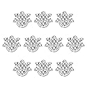 Lurrose 10pcs Spiral Hair Clips Crystal Spiral Hairpins Snowflake Hair Clips Crystal Hair Accessories for Women Bridesmaid Girls Bride