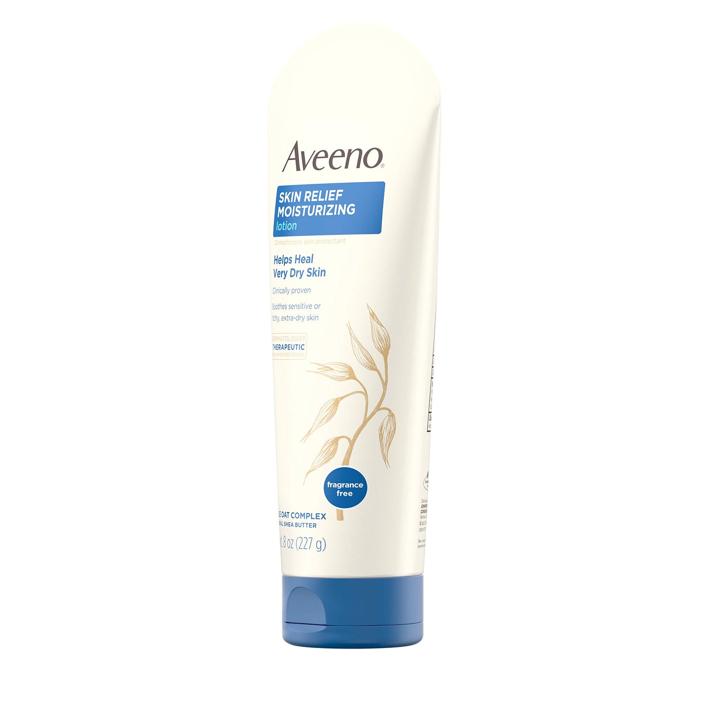 Aveeno Skin Relief 24-Hour Moisturizing Lotion for Sensitive Skin with Natural Shea Butter & Triple Oat Complex, Unscented Therapeutic Lotion