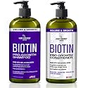 Hair Chemist Pro-Growth Shampoo & Conditioner Set with Biotin - Includes 33.8oz Shampoo & 33.8oz Conditioner