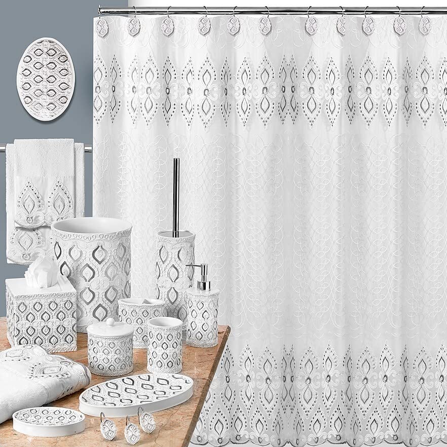 Popular Bath 3PC Towel Set Monaco, White