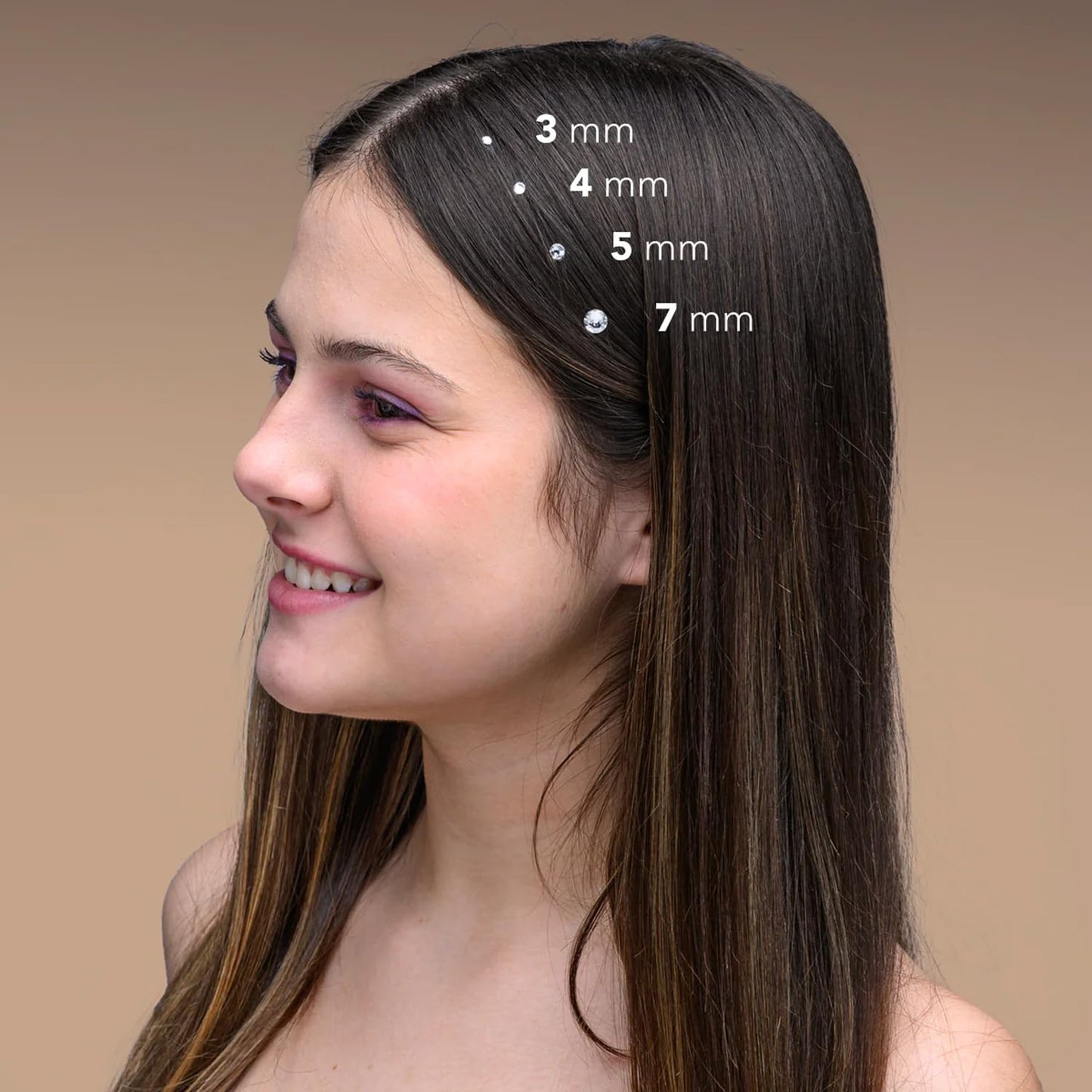 blinger® Vanity Starter Set - as seen on Shark Tank | Hair Gem Stamper + 150 Precision-Cut Glass Crystals | Easy To Use Hair-Safe Accessories