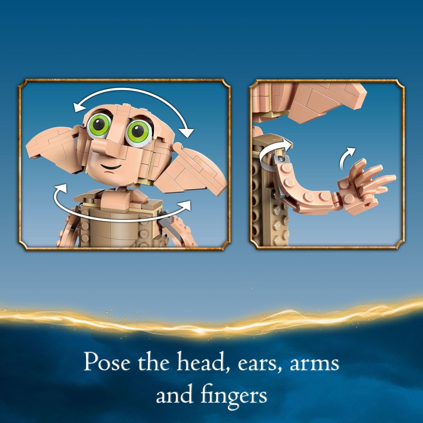 LEGO Harry Potter Dobby the House-Elf 76421, Build & Display Character Model, Fun Birthday Gift for Boys & Girls Ages 8+