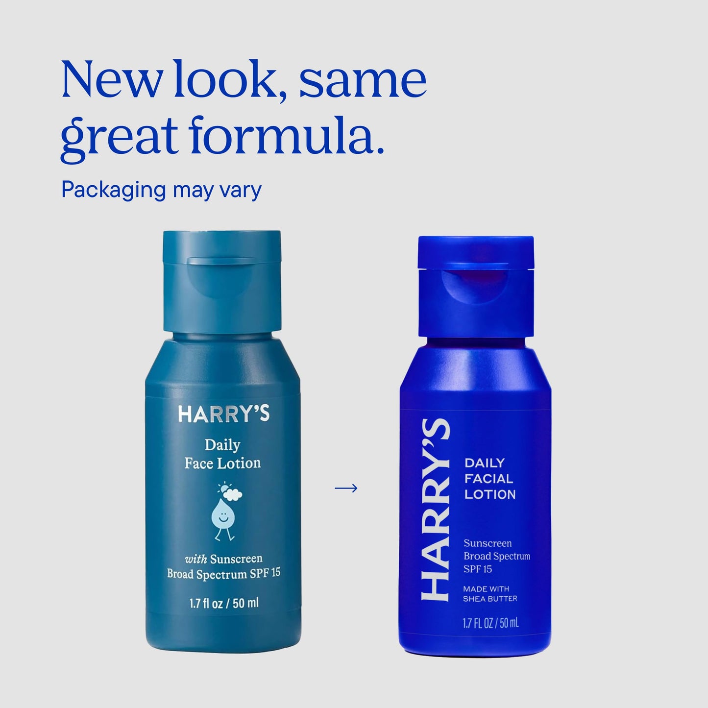 Harry's Face Lotion with SPF Face Moisturizer, 1.7 Fl Oz, Pack of 2