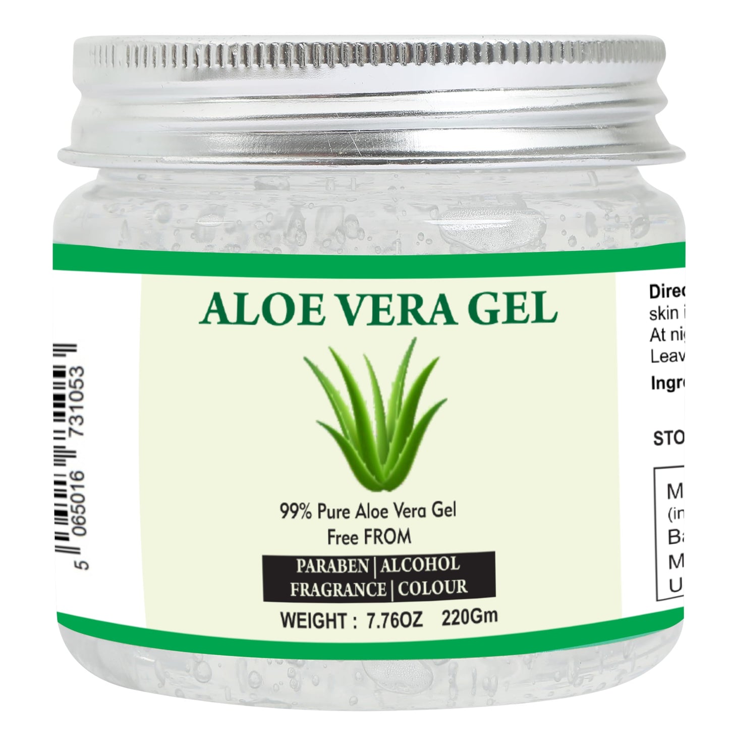 Raslok Aloe Vera Gel | 99% Pure Natural Aloe Gel | For Moisturizing Face Skin & Hair Care,Durable Moisturizing Hydrating Soothing | Non-Sticky (7.76 Beauty and Personal Care Raslok