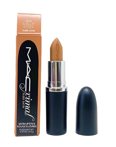 MAC Cosmetics Ximal Sleek Satin Lipstick - 804 Call It Cozy (Caramel) 0.12 Oz / 3.5 g