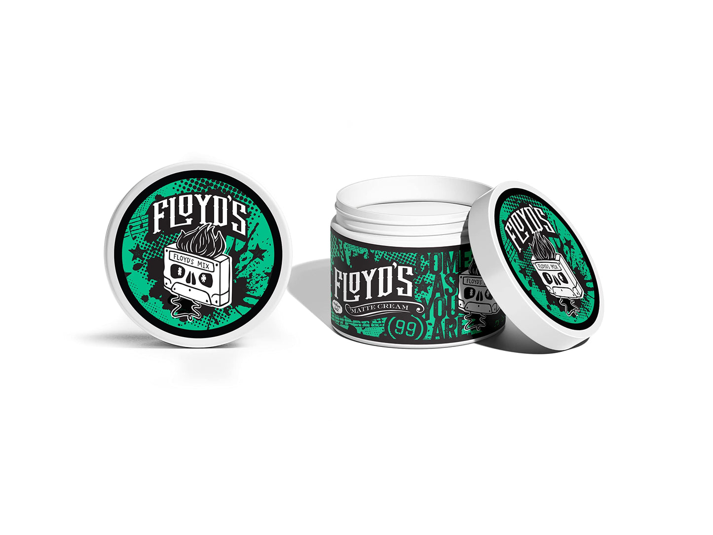 Floyd's Matte Styling Cream Powered by Suavecito - Medium Hold - Matte Finish - 4 oz