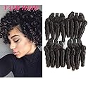 YAMI 8A Brazilian Virgin Funmi Hair Human Hair Bundles Short Curly Hair Extensions 4 Pcs Curl Hair Bundles Brazilian Unprocessed Human Hair Extensions