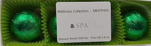 Spa Pure Citrus Mint Aromatherapy Shower Steamers Bombs - Shower Bombs with Essential Oils - Unisex Bath Melts - Self Care and Relaxation Shower…