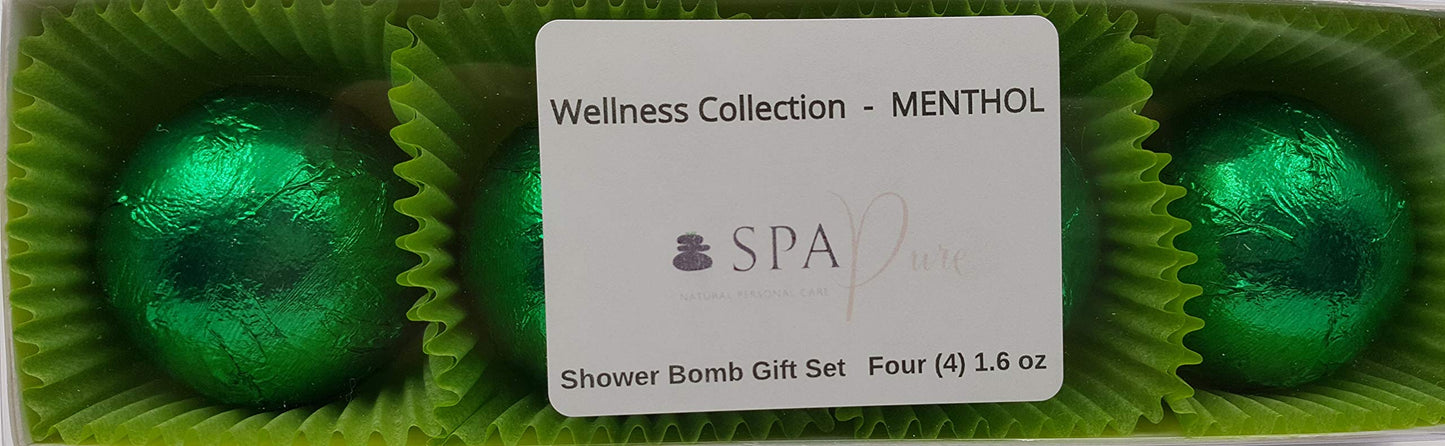 Spa Pure Citrus Mint Aromatherapy Shower Steamers Bombs - Shower Bombs with Essential Oils - Unisex Bath Melts - Self Care and Relaxation Shower…
