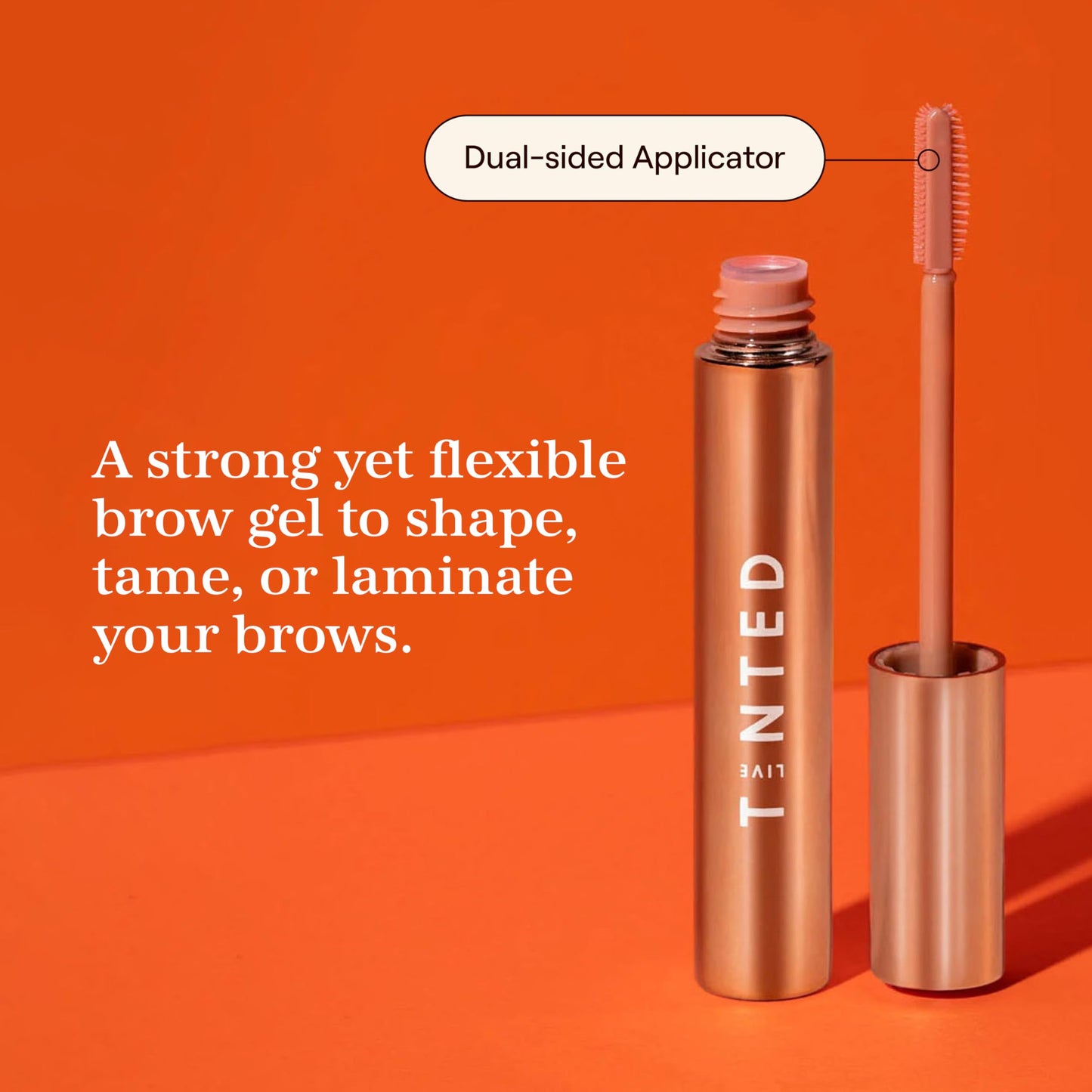 Live Tinted Huebrow Clear Eyebrow Gel - Flexible Hold That Shapes & Laminates with a Dual-Sided Applicator - No Flaking & Easy to Use, 0.425oz