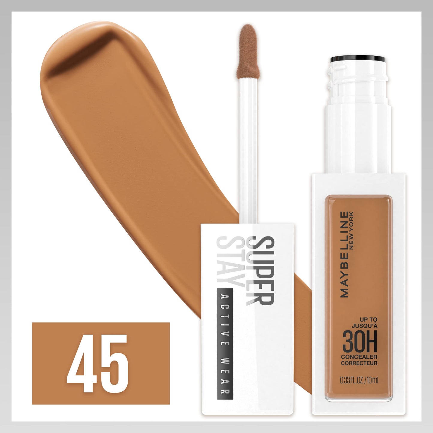 Maybelline Super Stay Liquid Concealer Makeup, Full Coverage Concealer, Up to 30 Hour Wear, Transfer Resistant, Natural Matte Finish, Oil-free