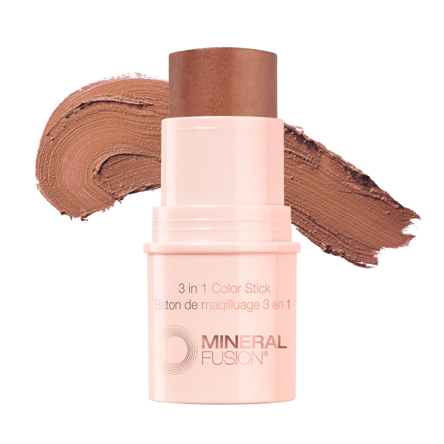 Mineral Fusion 3-in-1 Color Stick - Nourishing Cream Tint for Cheek, Lip and Eye - Blendable, Lightweight Coverage - Travel Friendly, Hypoallergenic