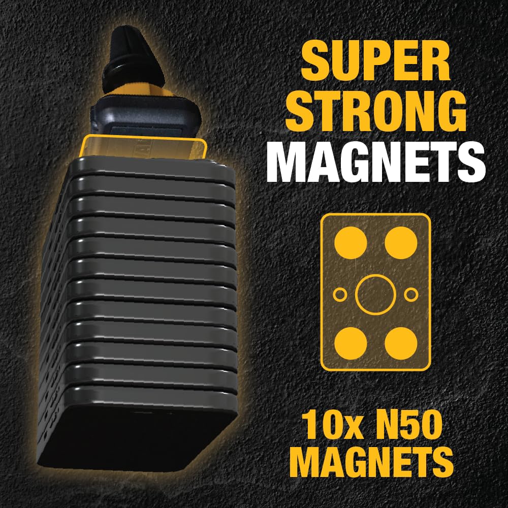 DEWALT Heavy Duty Magnetic Phone Holder for Car, Universal Air Vent Magnetic Car Phone Holder, Reinforced Automobile Mount for Mobile Devices…