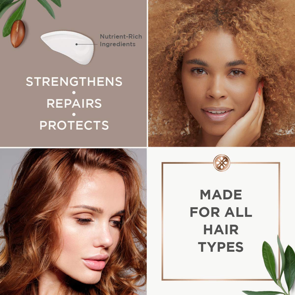 Argan Magic Split Endz Cream - Instantly Binds Frayed and Separated Ends While Preventing Future Breakage | Controls Frizz | Made in USA, Paraben