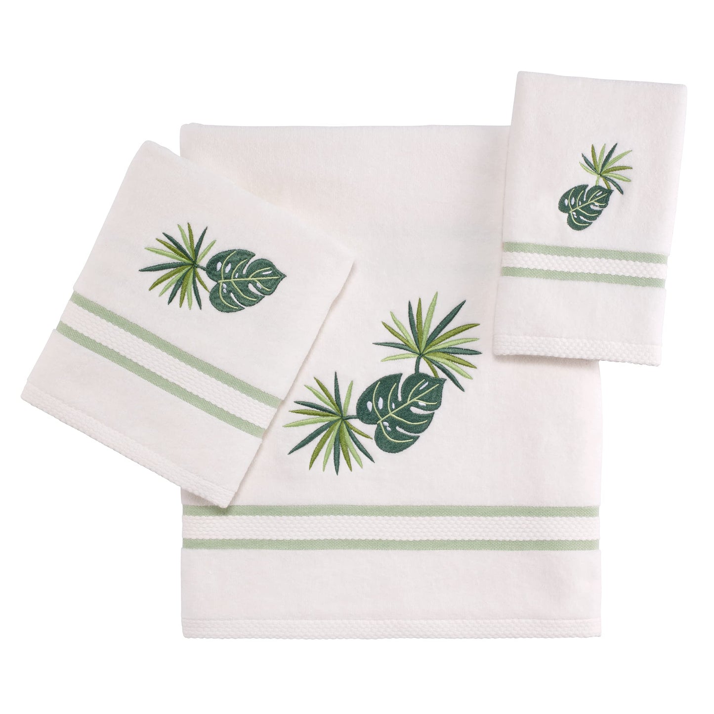 Avanti Linens - Hand Towel, Soft & Absorbent Cotton Towel (Viva Palm Collection)