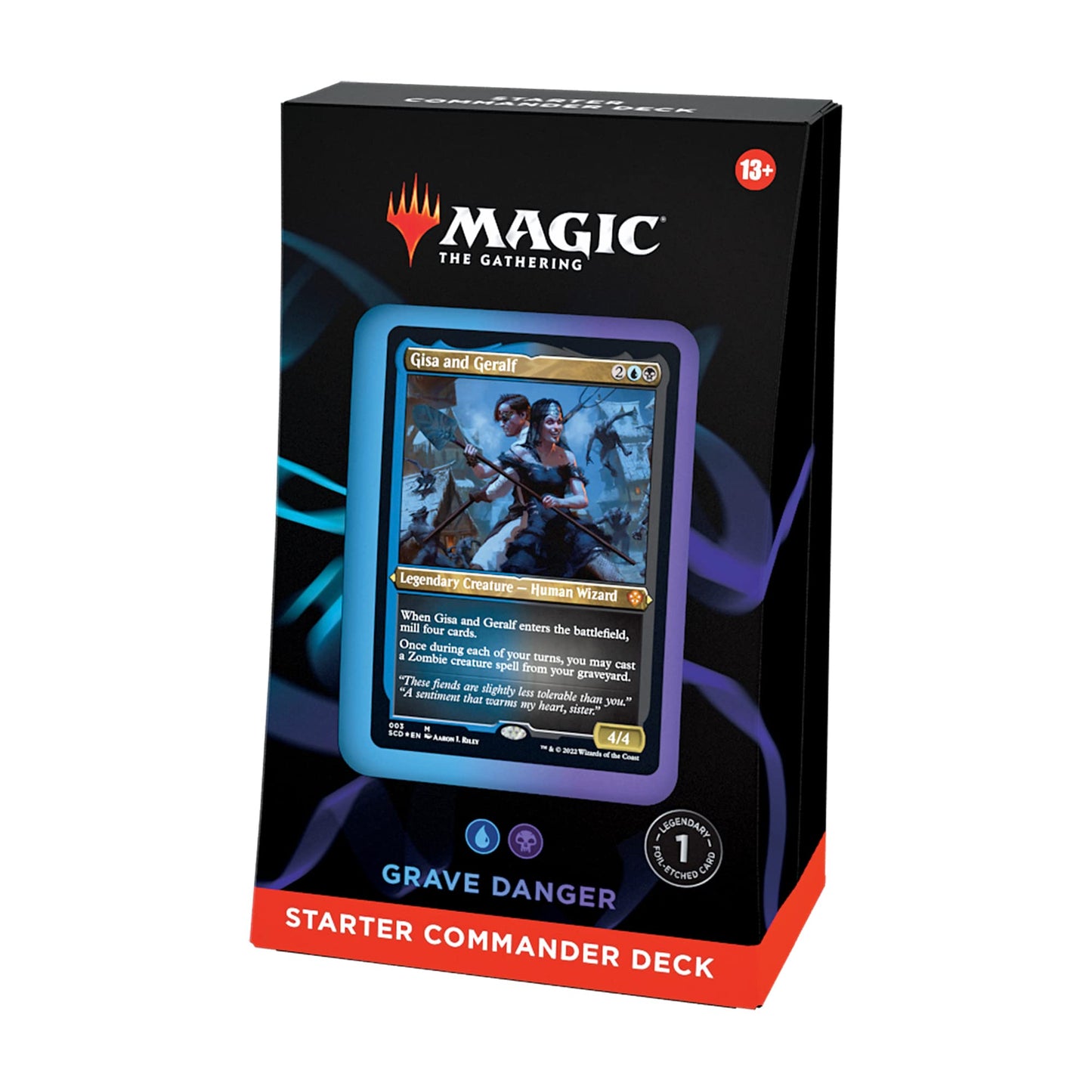 Magic: The Gathering Starter Commander Deck - Grave Danger (Blue-Black) | Ready-to-Play Deck for Beginners and Fans | Ages 13+ | Collectible Card…